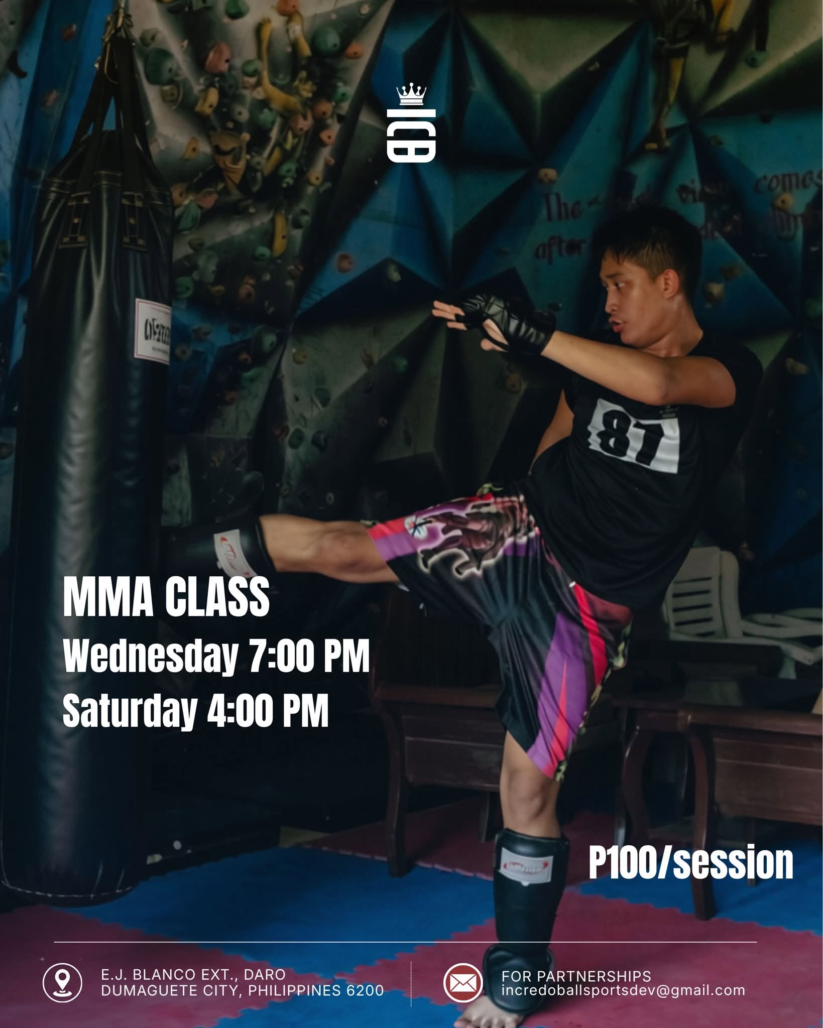 MMA class at Incredoball